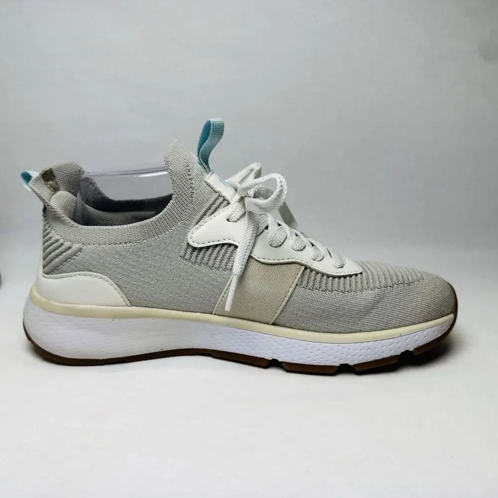 RIVAL Reign Light Gray Blue Sneakers Womens Sz‎ 8.5 Slip On or Lace Up Comfort